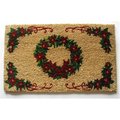 Geo Crafts Geo Crafts G159 WREATH 1 18 x 30 in. PVC Backed with Poinsettia Border G159 WREATH 1